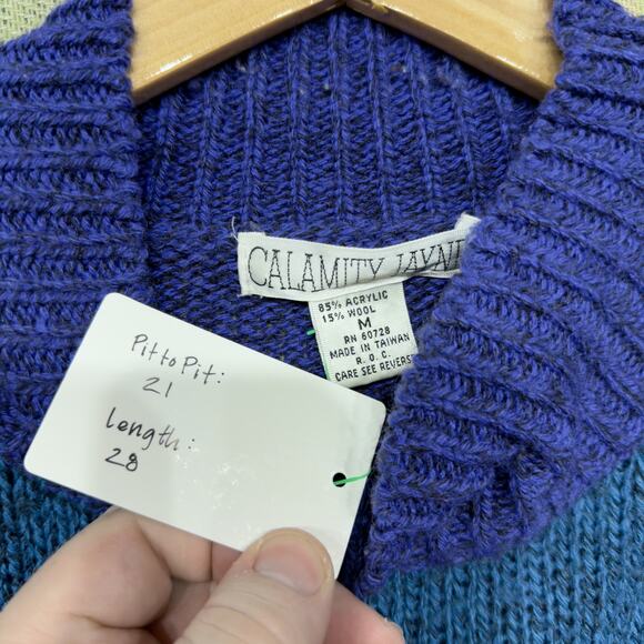 Calamity Jayne Vintage Western Sweater Size Medium 80s - Picture 3 of 3